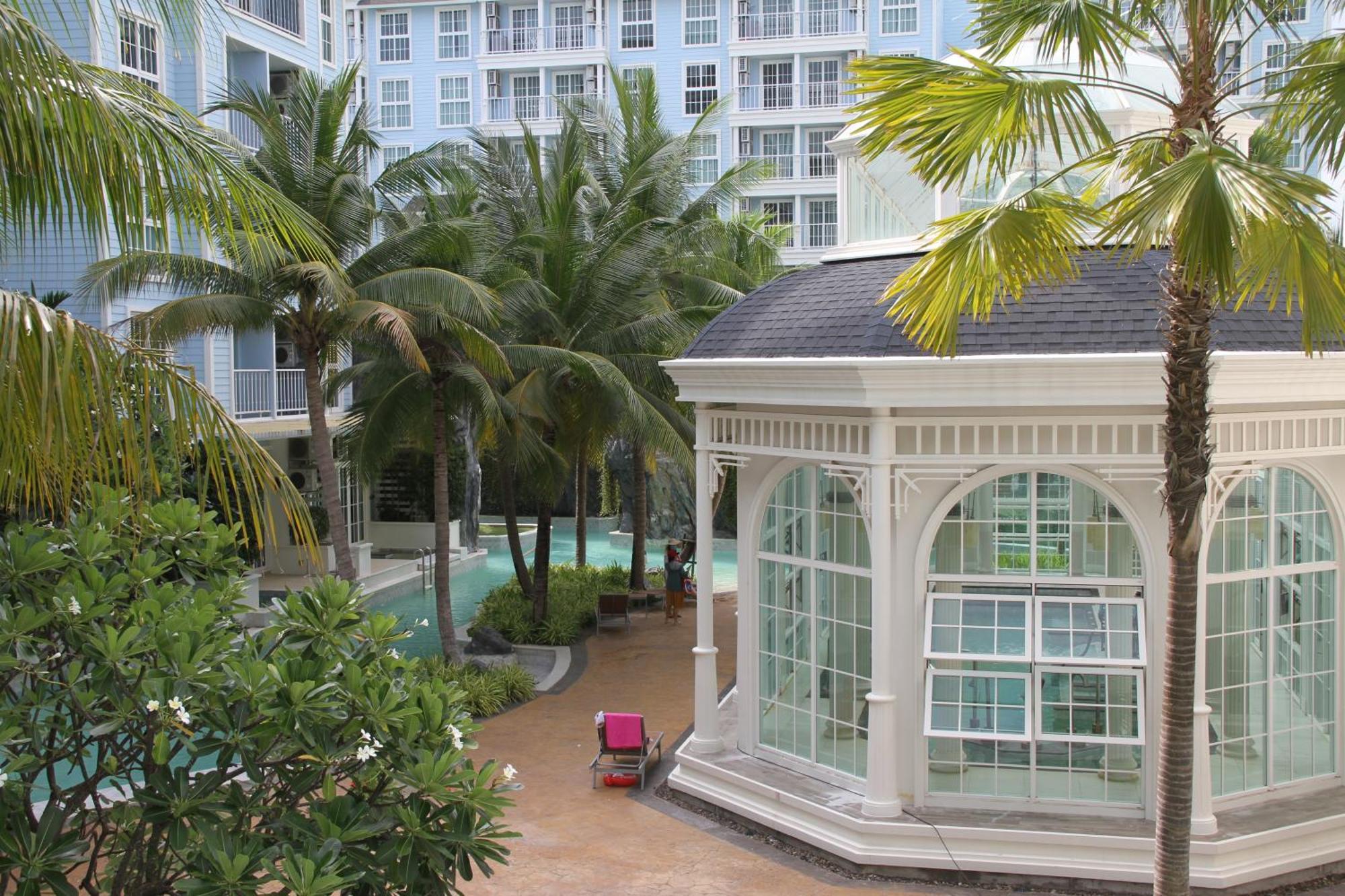 Grand Florida芭提雅带免费游泳池温泉和健身房和办公区水上花园公寓e208 Na Chom Thian Exterior photo