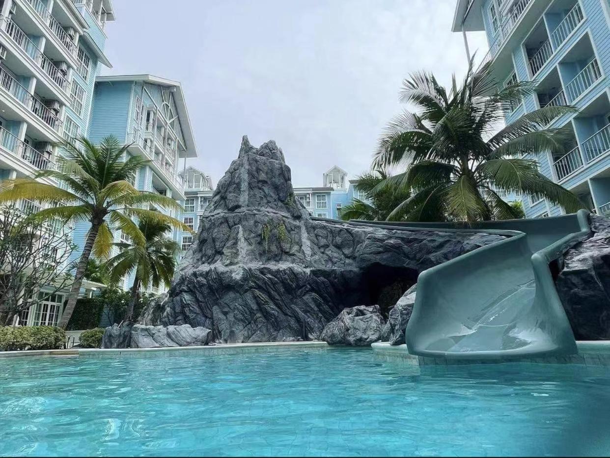 Grand Florida芭提雅带免费游泳池温泉和健身房和办公区水上花园公寓e208 Na Chom Thian Exterior photo